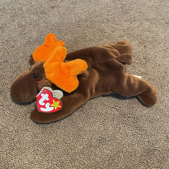 Chocolate Moose Beanie Baby. Vintage 1993. - Picture 2 of 6